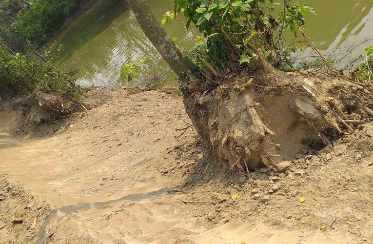 তিতাসে বিনা অনুমতিতে সরকারি রাস্তা কেটে জনদূর্ভোগ সৃষ্টি